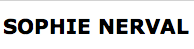 Sophie Nerval
